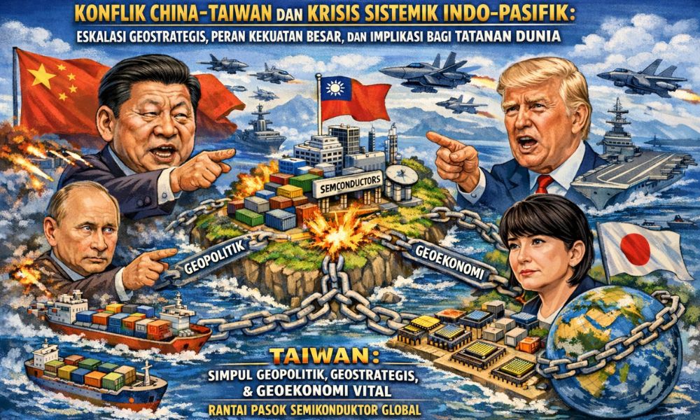 KONFLIK CHINA–TAIWAN DAN KRISIS SISTEMIK INDO-PASIFIK: ESKALASI GEOSTRATEGIS, PERAN KEKUATAN BESAR, DAN IMPLIKASI BAGI TATANAN DUNIA