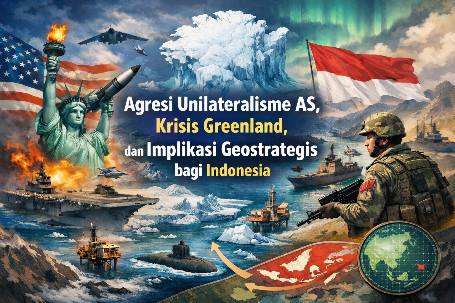 Agresi Unilateralisme AS, Krisis Greenland, dan Implikasi Geostrategis bagi Indonesia