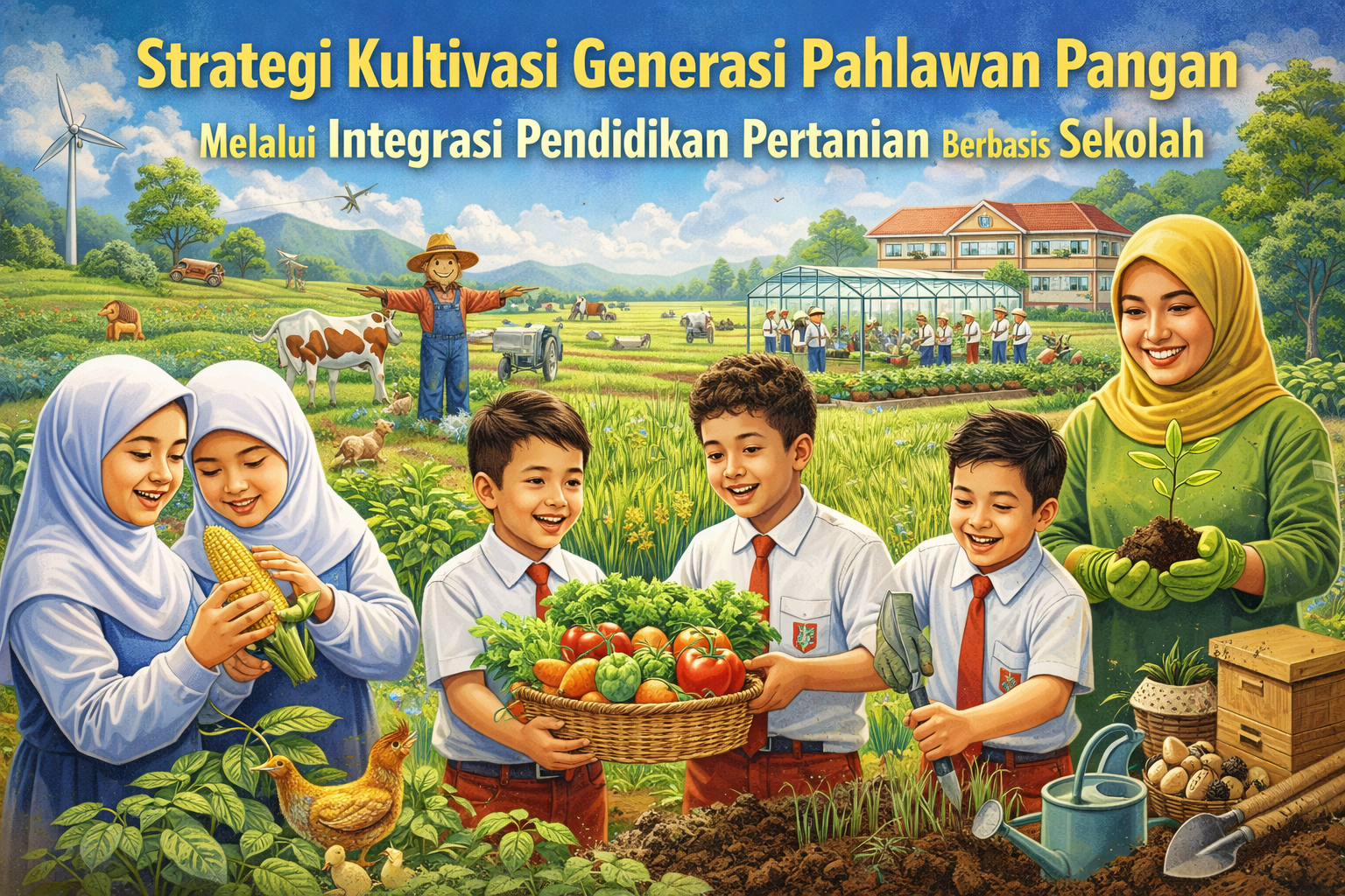 Strategi Kultivasi Generasi Pahlawan Pangan Melalui Integrasi Pendidikan Pertanian Berbasis Sekolah