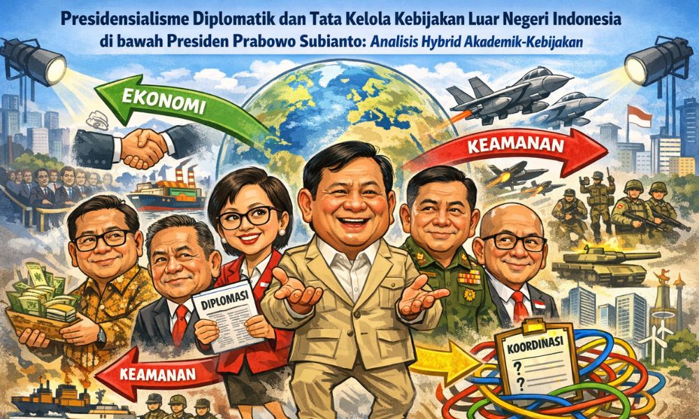 Presidensialisme Diplomatik dan Tata Kelola Kebijakan Luar Negeri Indonesia di bawah Presiden Prabowo Subianto: Analisis Hybrid Akademik-Kebijakan
