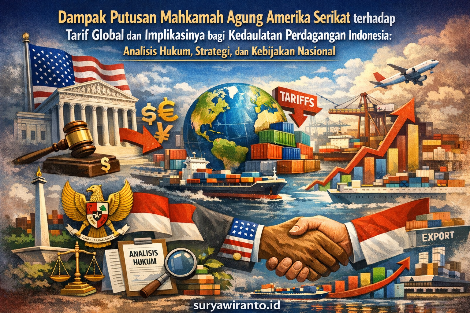 Dampak Putusan Mahkamah Agung Amerika Serikat terhadap Tarif Global dan Implikasinya bagi Kedaulatan Perdagangan Indonesia: Analisis Hukum, Strategi, dan Kebijakan Nasional