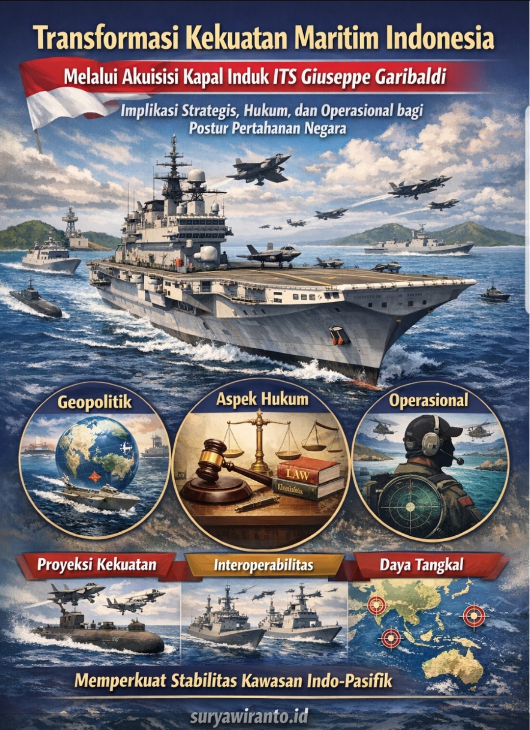 Transformasi Kekuatan Maritim Indonesia Melalui Akuisisi Kapal Induk ITS Giuseppe Garibaldi: Implikasi Bagi Minimum Essential Force 2025–2045 dan Stabilitas Indo-Pasifik