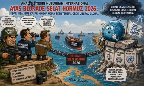 Analisis Teori Hubungan Internasional atas Blokade Selat Hormuz 2026: Dari Realisme Kasar hingga Ujian Eksistensial Orde Liberal Global