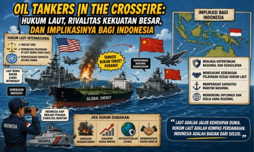 Oil Tankers in the Crossfire: Hukum Laut, Rivalitas Kekuatan Besar, dan Implikasinya bagi Indonesia