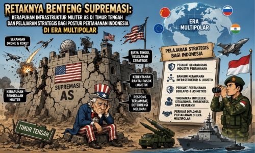 Retaknya Benteng Supremasi: Kerapuhan Infrastruktur Militer AS di Timur Tengah dan Pelajaran Strategis bagi Postur Pertahanan Indonesia di Era Multipolar